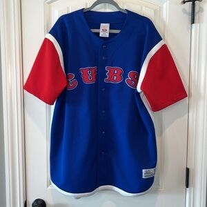 Vintage MLB Major League Baseball True Fan Chicago Cubs short sleeve jersey LG
